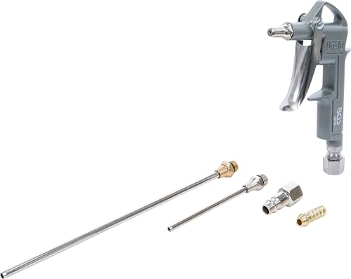 BGS Druckluft Ausblaspistole Pressluftpistole Druckluftpistole Blaspistole 3 Düsen Aluminium