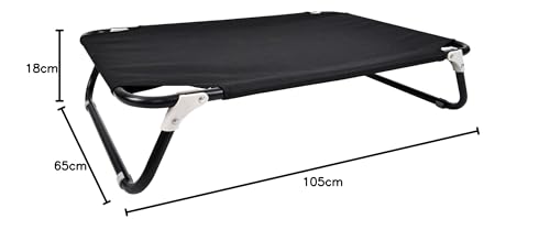Koeravoodi suurus P 105 × L 65 × K 3 cm, värv must (Italian Bed Linen)