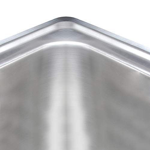 Image of Franke Artisan Stainless Steel Sink, Single Bowl, Satin Steel Finish, 21 x 18 inches