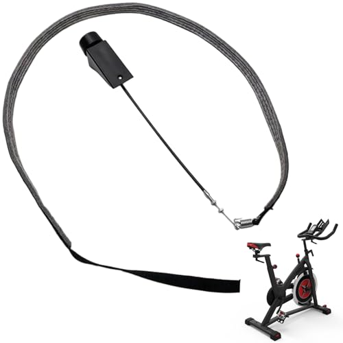 Cinturón de fricción de bicicleta de ejercicio, PP Piezas de reemplazo de bicicleta de ejercicio con perilla de control, accesorios de bicicleta de ejercicios negros minimalistas de larga duraci