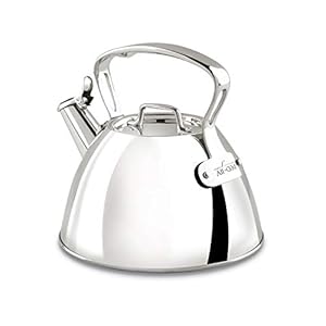 All-Clad Specialty Stainless Steel Tea Kettle 2 Quart Induction Pots and Pans, Cookware