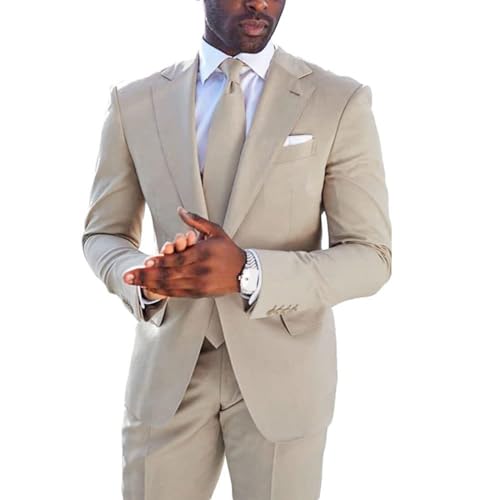 Mens Suit Slim Fit - 2 Piece Suits for Men Business Formal Suits