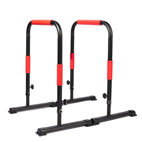 Commando Parallel Heavy Duty Steel Adjustable Length Parallel for High Endurance Ideal for Chest Triceps and Calithenics Exercises Stable Base & Non-Slip Grip