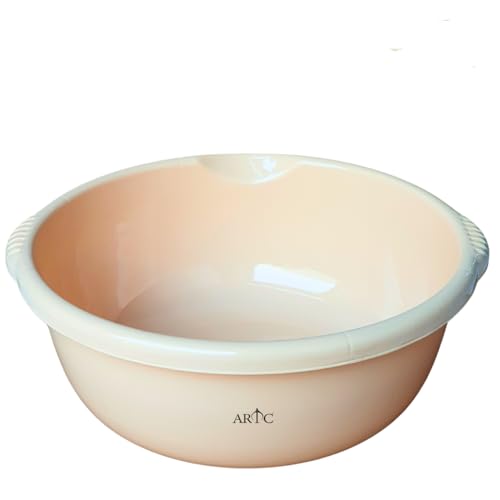 ARTC Plastic Basin Tub Multi-Purpose Basin Wash Tub 14L (Beige)