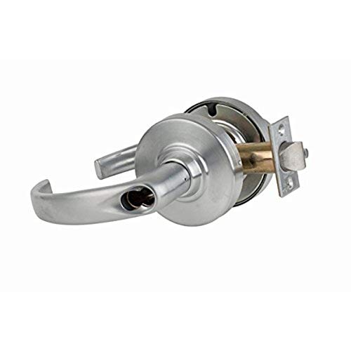 Schlage commercial ND53BDSPA626 ND Series Grade 1 Cylindrical Lock, Entry Function Turn/Push-Button Locking, Sparta Lever Design, Satin Chrome Finish