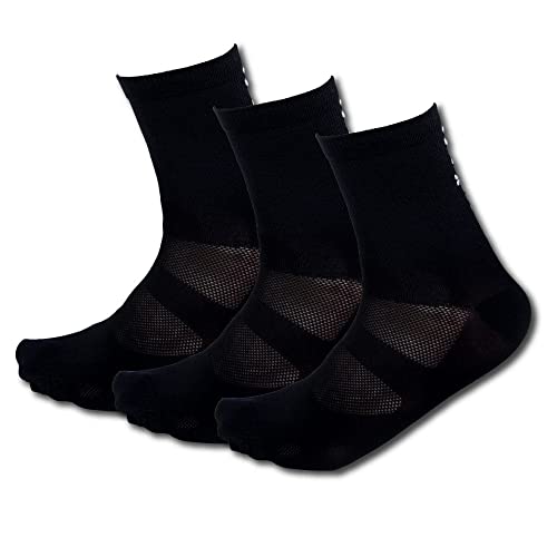 Image of Tommaso Classic Breathable Cycling Socks for Men & Women - Quarter Ankle Compression, Anti-Blister Support