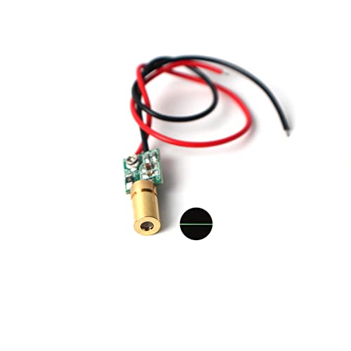 520nm green line laser module, industrial laser module adjustable focus (6mm-line-1pack)
