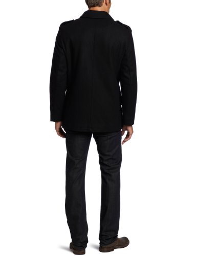 Image of Nautica Men's Wool Blend Peacoat - Double-Breasted Winter Coat, Regular, Big & Tall Sizes