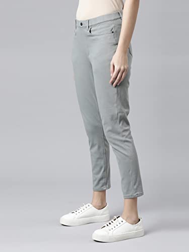 Image of GO COLORS Soft Cotton Blend Printed Jeggings Ankle Length for Women| Breathable, Mid Rise
