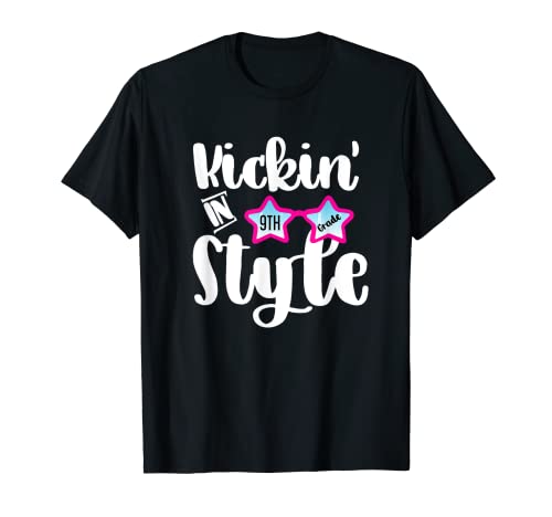 Kickin 'In Style 9a Grade Stars Back To School Outfit Maglietta