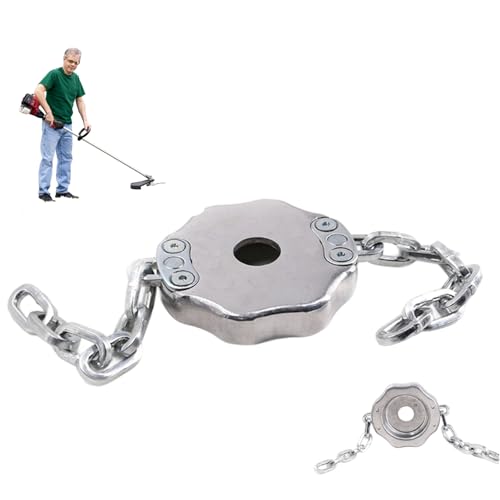 Peosaard Cabezal de Cadena Cabeza de Aluminio Aleación Tirmer de césped al Aire Libre Accesorios de cortacésped para cortacéspedes de Campo