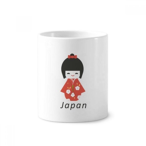 Gobelet brosse à dents fillette japonaise pour organiser un bureau ou lavabo