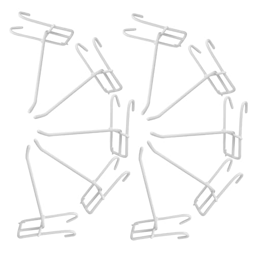 Mipcase Iron Hooks Grid Wall 10pcs Slatwall Hooks Picture Hangers for Drywall Wall Decor