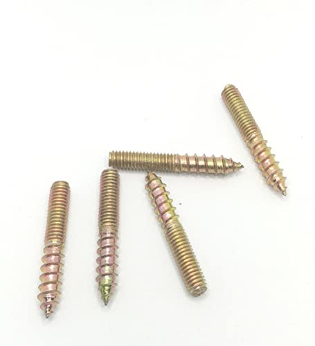 Image of Hanger Bolt M6x40 Double Headed Bolt Self-Tapping Screw for Furniture 10Pcs