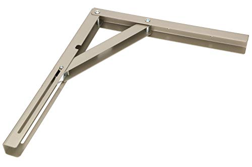 KOTARBAU 5907465905923 Folding Console, Silver, 300 mm x 260 mm