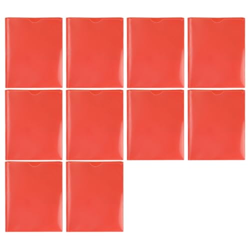 名刺ホルダー付き2ポケットフォルダー、レターサイズのペーパーフォルダー、オフィス用の2つのポケット付き3プロングフォルダー10個