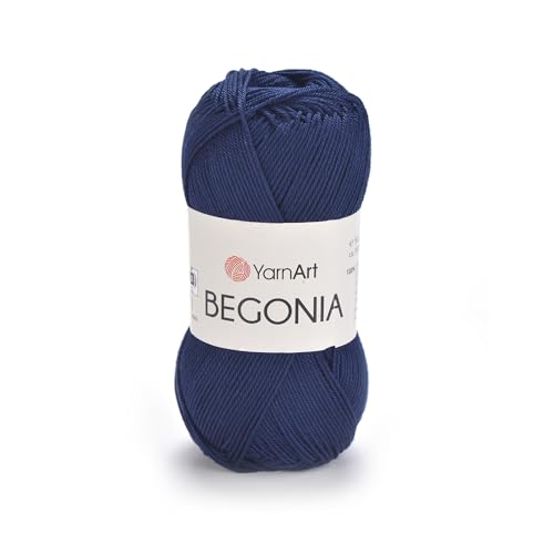 Image of YarnArt Begonia 100% Cotton, Pure Premium Soft Cotton for Knitting Crochet and Amigurumi, Shiny Colors 1.76 Oz (50g) / 185 Yrds (169m) (0066)