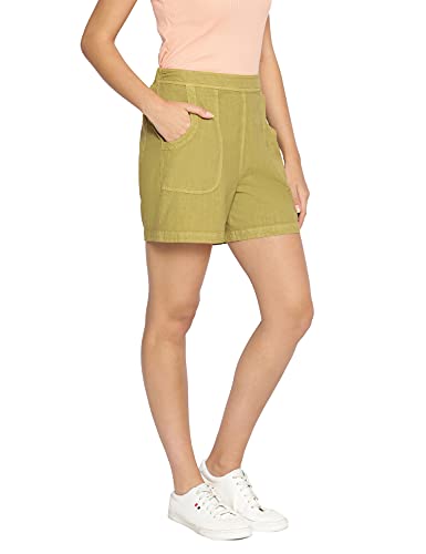 Image of oxolloxo Cotton Washed Shorts in Cobalt Blue