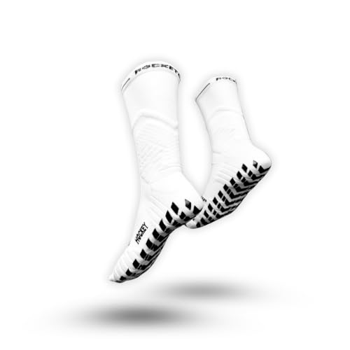 ROCKETGRIP Hockey Skate Socks Crew – Non-Slip Grip Skate Socks...