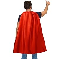 VAAT Erwachsener Superhelden Umhang und Masken - Umhang & Maske Kostüm für Halloween, Superhelden Party Kleidung, perfekt für Cosplay, Weihnachtsfeiern, Karneval(rot)