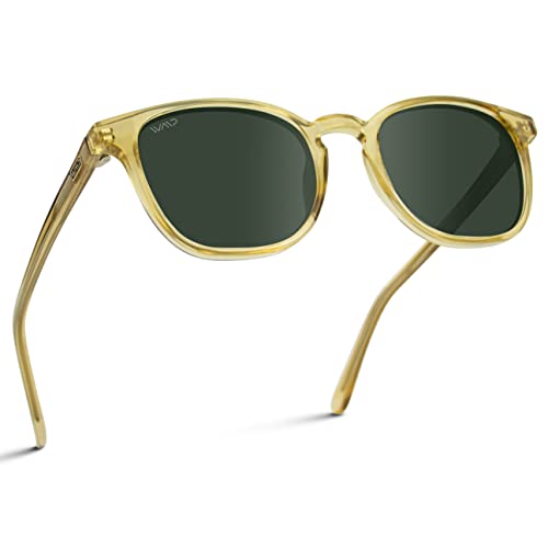 WearMe Pro Polarized Retro Rectangular Mens Sunglasses