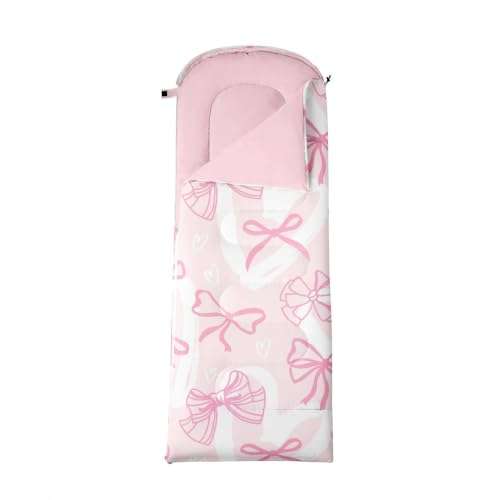Feelyou Bow Kids Sleeping Bag Cute Bowknot Camping Sleeping Bag miniatura 4