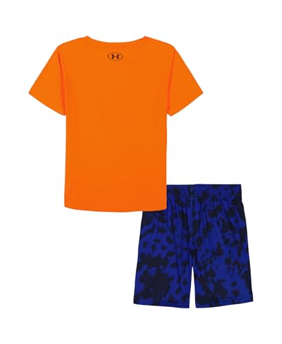 Image of Under Armour Boys' 2-piece Short Sleeve Graphic T-Shirt and Shorts Set, Lightweight & Breathable