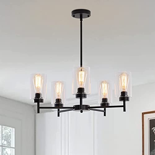 Eietonte 3 Pack Clear Glass Shade, Cylinder Light Fixture Replacement Globe Or Cover With 1-5/8-Inch Fitter,5.5Inch Height 3.5Inch Width Wall Sconce Pendant Light Glass Replacement Fixture thumb #4