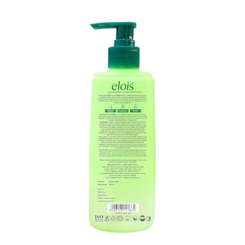Image of Elois Moisturising Body Lotion Natural & Pure Hydrating & Refreshing Body Moisturizer Cream Lotion - Intensive Care Moisturiser For Oily & Dry Skin - 300ml (300ml, Aloe Vera)