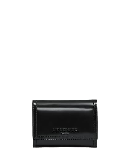 Porte-monnaie Lisa Spazzolato LIEBESKIND Berlin Louisa Wallet cuir noir