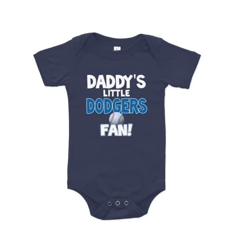Image of NanyCrafts Baby's Daddy's Little Dodgers Fan Bodysuit, Baby Dodgers Fan
