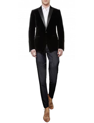Veste de costume de fête en velours blazer homme pour réveillon chic