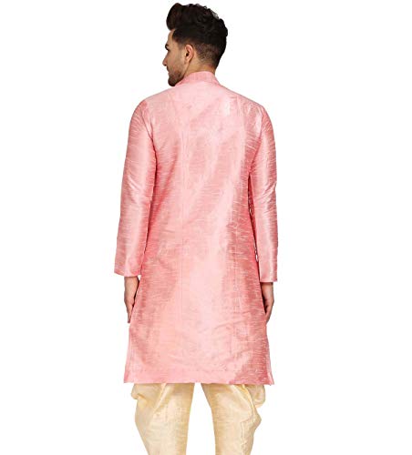 Image of Men's Ethnic Silk Loop Button Kurta