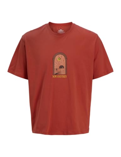 JACK & JONES Jorwiser Tee SS Crew Neck Tg, Summer Fig, M