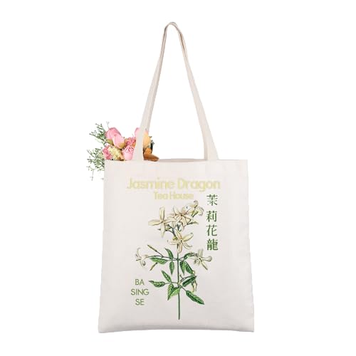 Bolso tipo tote Ba Sing Se de CMNIM, inspirado en la serie animada Avatar: La leyenda de Aang, con diseño de tío Iroh y té, regalo para fanáticos del anime miniatura 1