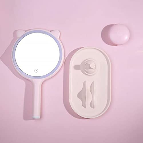 Espejo de maquillaje de mesa con luz LED FOMIYES miniatura 5