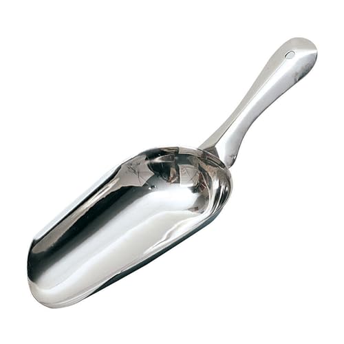 Spill-Stop 1400-0 Ice Scoop, 4 oz., 9"L x 3-1/4"W x 1-1/4"D, 18/8 Stainless Steel, Ideal for Crushed or Cracked ice, Candy, Nuts, Sugar, Pack of 12, Bar Tools and Cocktail Accessories image 2