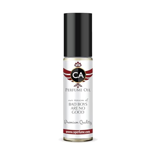 CA Perfume Impression of Bad Boys Are No Good Unisex Fragrance Oil Woody Spicy Scent Long Lasting Perfumes for Women &amp; Men Travel Size TSA Ready Mini Parfum Body Oil Roll-on 0.33 Fl Oz 10ml