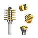 1piece 2 Teeth Adjustable Finger Joint Milling Cutter, Durability Industrial Quality Woodworking Router Bit(8x47.6mm)