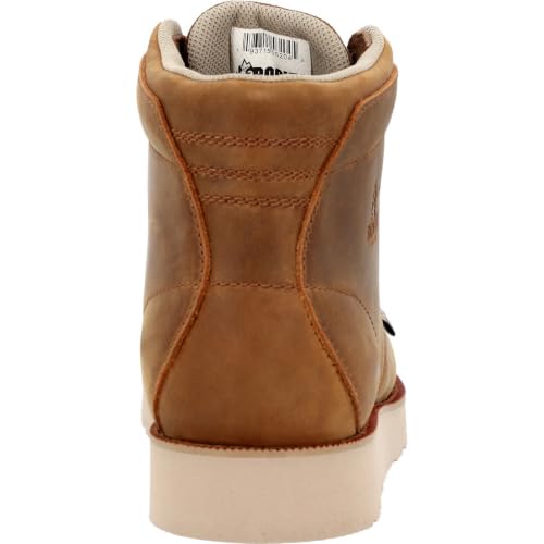 Image of ROCKY MonoCrepe Wedge 6 inch Composite Toe Work Boot, Crazy Horse, Size 14(M)