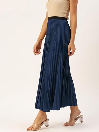 Image of OTABU | Women Accordian Pleat Maxi Flared Skirt