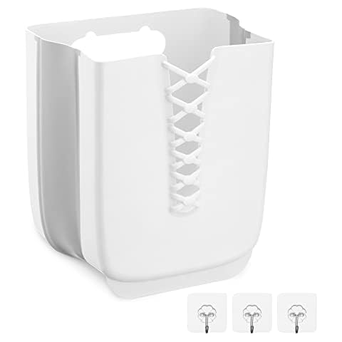 Navaris Cesta de plástico Plegable para la Ropa Sucia con Adhesivos Cover