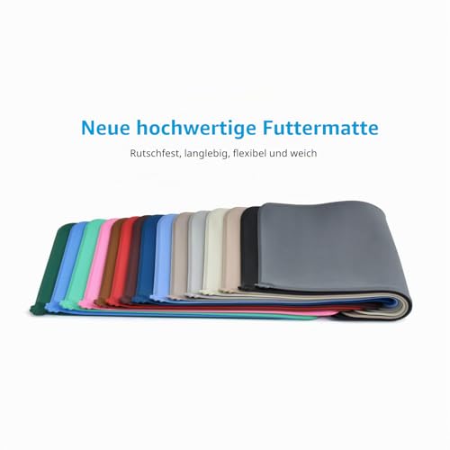 AUDWUD wasserdichte Silikon Futtermatte Anti Rutsch Unterlage Fuer Haustiere