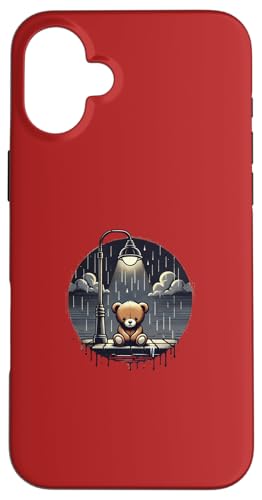 Lonely Teddy Bear Sad Melancholic �O���t�B�b�N - S32 �X�}�z�P�[�X iPhone 16 Plus �p