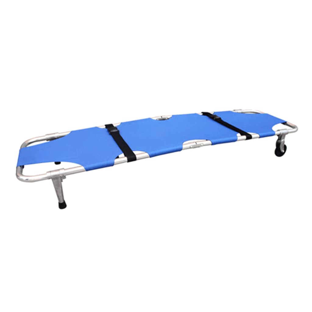 YNIYUJKL Multi-Purpose Alum Alloy Emergency Stair Chair Emergency Stretcher Folding Ambulance Chair Ambulance Firefighter Evacuation Evacuation Surprise Gift,2 Rounds