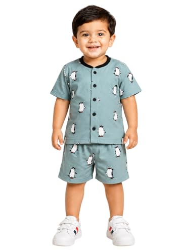 Image of 3BROS Baby Boys & Baby Girls Cotton Hosiery Clothing Set Half Sleeves T-shirt with Matching Pants (DB20HS6027 Parent)