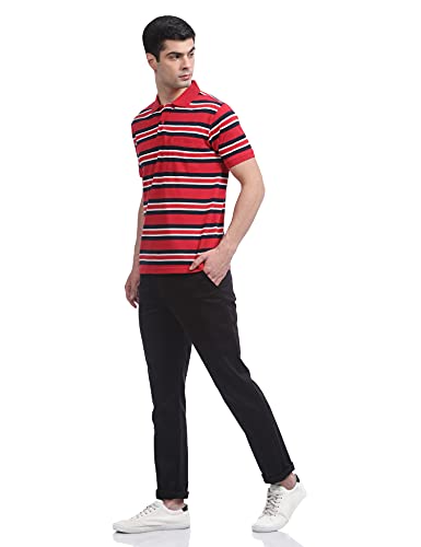 Image of Monte Carlo Men's Mid Rise Regular Fit Casual Pants