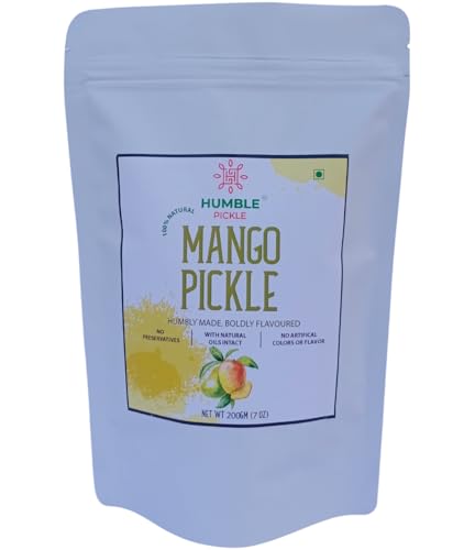 Humble Pickles Homemade Mango Pickle, Sweet & Savory, Tangy & Spicy, No Preservatives, 200Gm (B0CPFFJGTV) Amazon Price History, Amazon Price Tracker