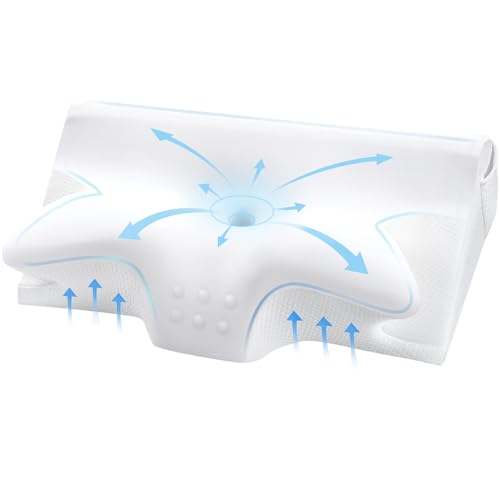 ComRola Ergonomic Cervical Neck Pillow for Neck Pain Relief