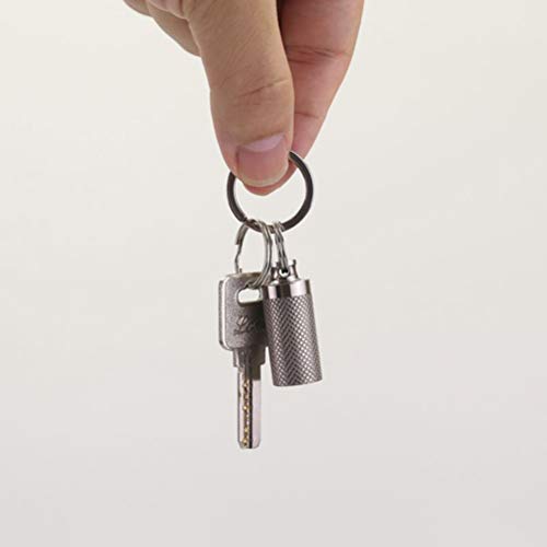 Lioobo – Chaveiro de liga à prova d'água, porta-comprimidos, bolso para garrafas, emergência, mini